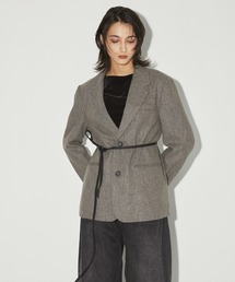 CITY TOKYO | Tweed Single Jacket/ツイードシングルテーラードジャケット(テーラードジャケット)