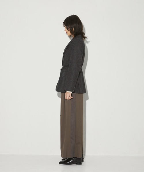 CITY TOKYO（シティトウキョウ）の「Tweed Single Jacket/ツイードシングルテーラードジャケット（テーラードジャケット・レディース・ベージュ/ブラック・FREE）」の16枚目の写真