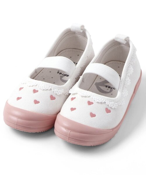 apres les cours（アプレレクール）の「バラエティ上履き（スリッポン・キッズ・サックスブルー/ピンク・17/16/19/15 /18）」の14枚目の写真