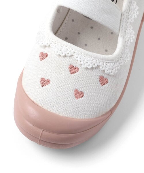 apres les cours（アプレレクール）の「バラエティ上履き（スリッポン・キッズ・サックスブルー/ピンク・17/16/19/15 /18）」の4枚目の写真