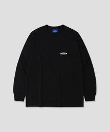 ドルフィンアーチロゴロングスリーブTシャツブラック