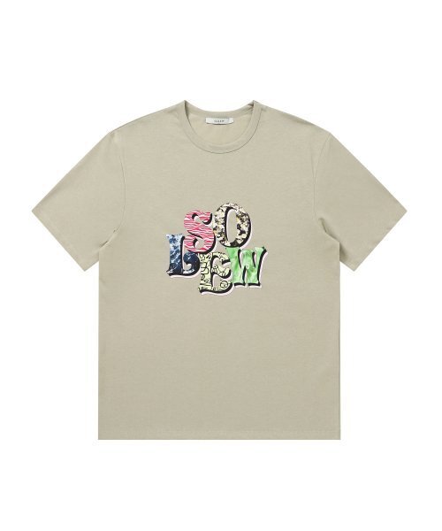 SOLEW(ソル)の「ロゴグラフィック半袖Tシャツ_ライトカーキ(Tシャツ/カットソー・メンズ・その他・SMALL/MEDIUM/LARGE/X-LARGE/X-SMALL)」の1枚目の写真