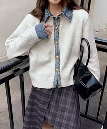 blackdia ocean デニム ニットカーディガン
