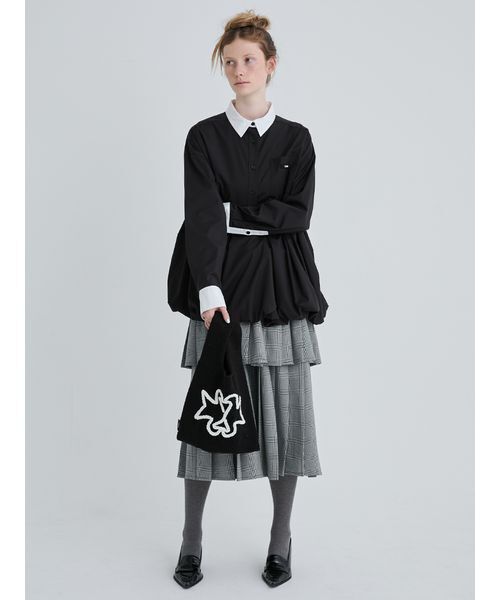 SORIN（ソリン　）の「SWAN Hand Stitch Tote Bag/スワンハンドステッチトートバッグ（トートバッグ・レディース・ライム/オフホワイト/ブラック・F）」の7枚目の写真