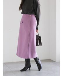 Te chichi | メルトンジャージートラペーズスカート(スカート)