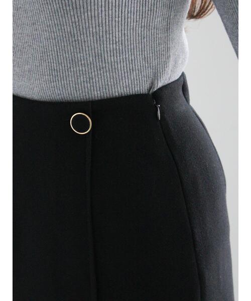 Te chichi（テチチ）の「メルトンジャージートラペーズスカート（スカート・レディース・ブラック/パープル/シルバーグレー・F）」の15枚目の写真