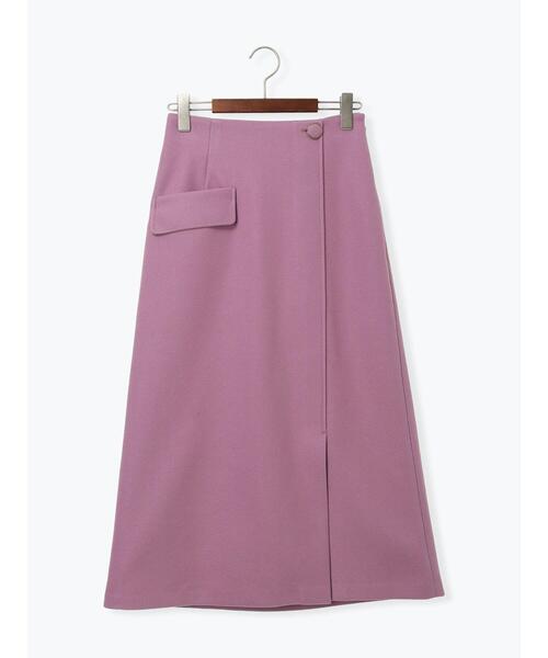 Te chichi（テチチ）の「メルトンジャージートラペーズスカート（スカート・レディース・ブラック/パープル/シルバーグレー・F）」の19枚目の写真