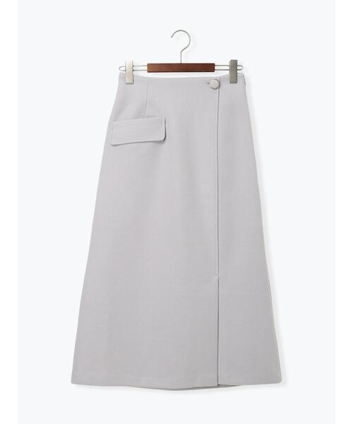 Te chichi（テチチ）の「メルトンジャージートラペーズスカート（スカート・レディース・ブラック/パープル/シルバーグレー・F）」の20枚目の写真