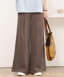 Cinderella（シンデレラ）の「ワイドパンツ ボトムス レディース パンツ  カジュアル おしゃれ きれいめ かわいい ゆったり 春 夏 秋 冬 オールシーズン シンプル 無地 デイリー ゴム ウエストゴム 大きいサイズ ゆったり（その他パンツ）」