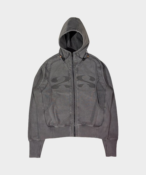 JIAN YE（ジェンイェ）の「25 HOODIE（パーカー・メンズ・グレー/ブラウン/ピンク・M/L）」の2枚目の写真