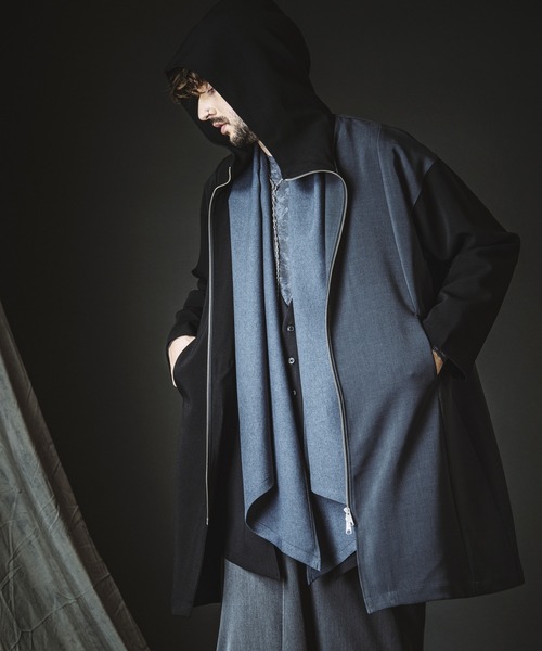 NO ID.(ノーアイディ)の「【NO ID.】Changing Hooded Coat / チェンジング フーデッド コート(モッズコート・メンズ・グレー/その他23/ブラック・ONE SIZE)」の21枚目の写真