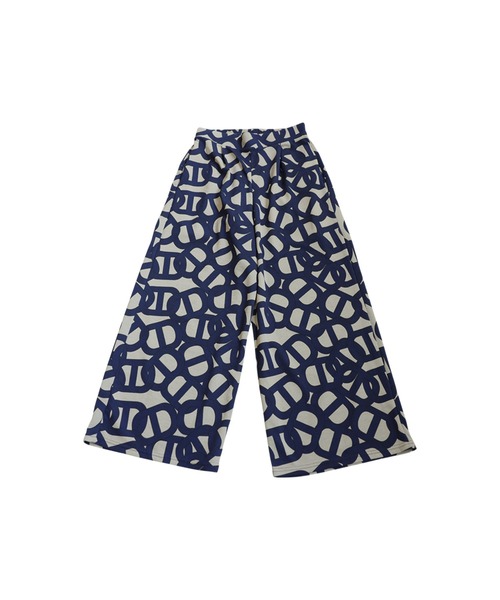 antiqua(アンティカ)の「幾何学柄 ワイドパンツ(その他パンツ・レディース・ブラック/ブルー・ONESIZE)」の3枚目の写真