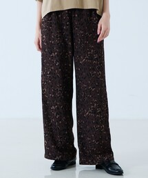 【MICA&DEAL /マイカアンドディール】Print dechine pants / プリントデシンパンツ / レオパードイージーパンツ