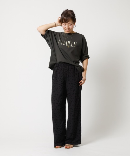 MICA&DEAL(マイカ&ディール)の「【MICA&DEAL /マイカアンドディール】Print dechine pants / プリントデシンパンツ / レオパードイージーパンツ(その他パンツ・レディース・ブラウン/チャコールグレー・フリー)」の4枚目の写真