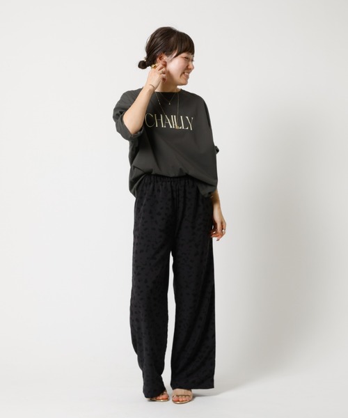 MICA&DEAL(マイカ&ディール)の「【MICA&DEAL /マイカアンドディール】Print dechine pants / プリントデシンパンツ / レオパードイージーパンツ(その他パンツ・レディース・ブラウン/チャコールグレー・フリー)」の5枚目の写真