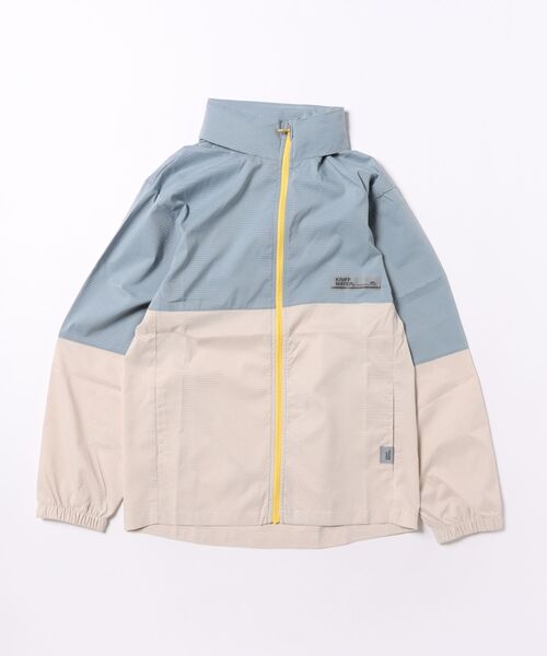 KRIFF MAYER Kid's Collection（クリフメイヤーキッズコレクション）の「【撥水・軽量・通気性】さらさらエアーフードジャケット（マウンテンパーカー・キッズ・サックスブルー/ベージュ/オリーブ/ブラック/ナチュラル・150/140/130/120/160/170）」の5枚目の写真