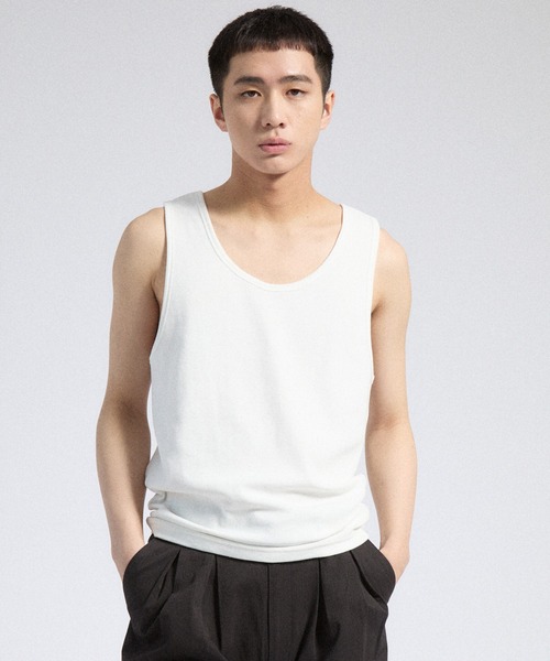 Parts Lab.(�p�[�c���{)�́yParts Lab.�zT/C Strech Rib Tank Top / T/C�X�g���b�`���u�^���N�g�b�v(�^���N�g�b�v)