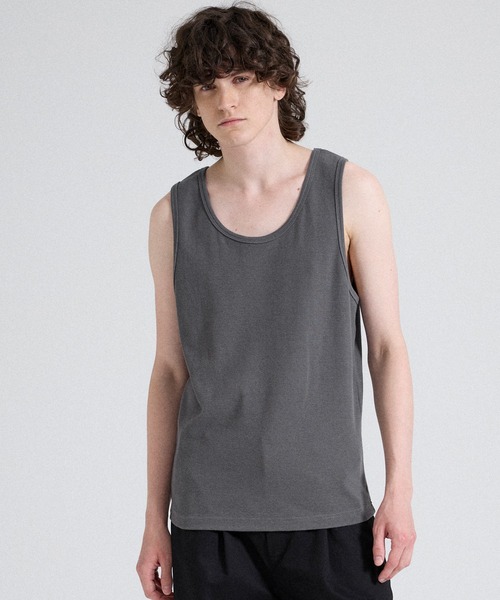 Parts Lab.】T/C Strech Rib Tank Top / T/Cストレッチリブタンク