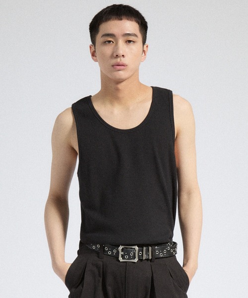 Parts Lab.】T/C Strech Rib Tank Top / T/Cストレッチリブタンク