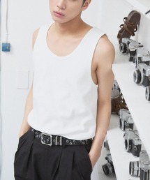 Parts Lab.（パーツラボ）の「【Parts Lab.】T/C Strech Rib Tank Top / T/Cストレッチリブタンクトップ（タンクトップ）」