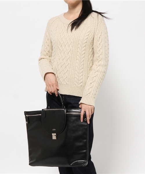 OUTLET（アウトレット）の「【WHO'S WHO gallery】SZfoidingitote（トートバッグ・レディース・ブラック/ホワイト・FREE）」の6枚目の写真