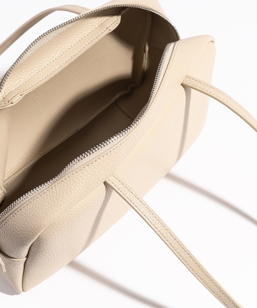 YAHKI(ヤーキ)の「YAHKI/ヤーキ HAND BAG ベーシック 床革 ハンドバッグ 2026年春夏(ハンドバッグ・レディース・ブラック/サンドベージュ/ライトピンク・FREE)」の6枚目の写真