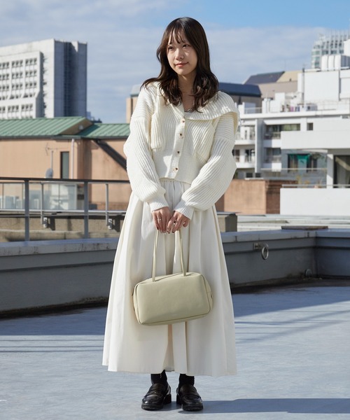 YAHKI(ヤーキ)の「YAHKI/ヤーキ HAND BAG ベーシック 床革 ハンドバッグ 2026年春夏(ハンドバッグ・レディース・ブラック/サンドベージュ/ライトピンク・FREE)」の19枚目の写真