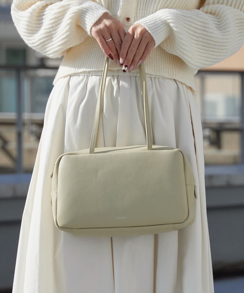 YAHKI(ヤーキ)の「YAHKI/ヤーキ HAND BAG ベーシック 床革 ハンドバッグ 2026年春夏(ハンドバッグ・レディース・ブラック/サンドベージュ/ライトピンク・FREE)」の17枚目の写真