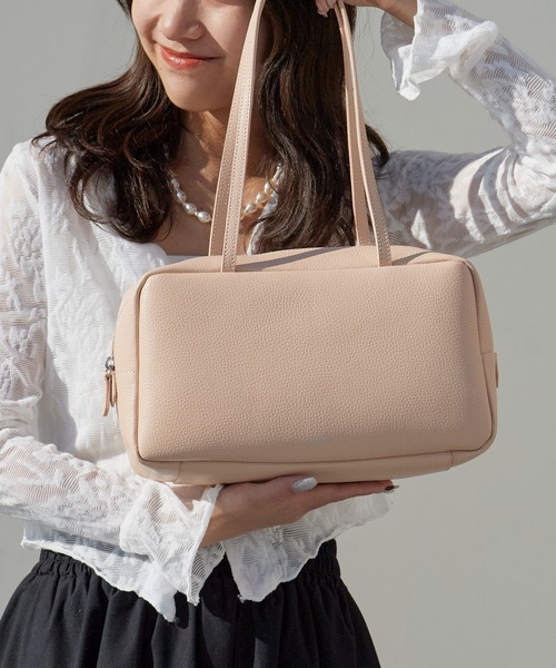 YAHKI(ヤーキ)の「YAHKI/ヤーキ HAND BAG ベーシック 床革 ハンドバッグ 2026年春夏(ハンドバッグ・レディース・ブラック/サンドベージュ/ライトピンク・FREE)」の11枚目の写真