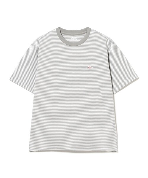 DANTON(ダントン)の「DANTON / ストライプ インナー Tシャツ(Tシャツ/カットソー・レディース・レッド/ライトグレー・SMALL/MEDIUM)」の2枚目の写真