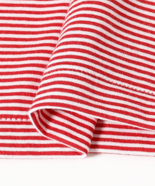DANTON(ダントン)の「DANTON / ストライプ インナー Tシャツ(Tシャツ/カットソー・レディース・レッド/ライトグレー・SMALL/MEDIUM)」の14枚目の写真