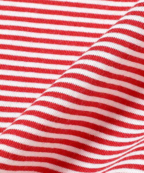 DANTON(ダントン)の「DANTON / ストライプ インナー Tシャツ(Tシャツ/カットソー・レディース・レッド/ライトグレー・SMALL/MEDIUM)」の17枚目の写真