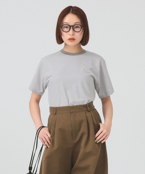 DANTON(ダントン)の「DANTON / ストライプ インナー Tシャツ(Tシャツ/カットソー・レディース・レッド/ライトグレー・SMALL/MEDIUM)」の20枚目の写真