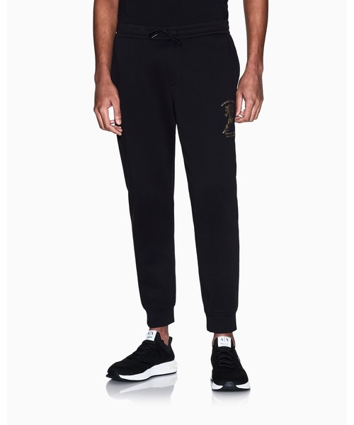 ARMANI EXCHANGE（アルマーニエクスチェンジ）の「【A|X アルマーニ エクスチェンジ】<CHINESE NEW YEAR CAPSULE>AXロゴ ホースデザイン スウェットジョガーパンツ（スウェットパンツ・メンズ・ブラック・X-SMALL/X-LARGE/SMALL/MEDIUM/LARGE）」の5枚目の写真
