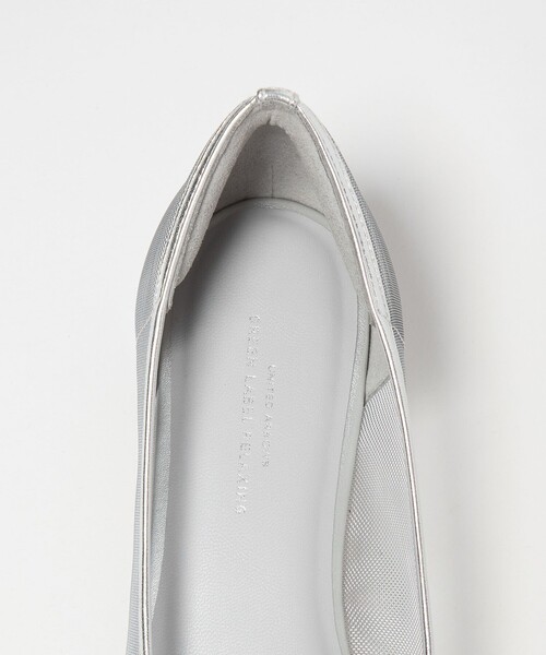 green label relaxing（グリーンレーベルリラクシング）の「ポインテッド チュール パンプス（パンプス・レディース・シルバー/ブラック・25cm/24.5cm/24cm/23.5cm/23cm/22.5cm）」の8枚目の写真