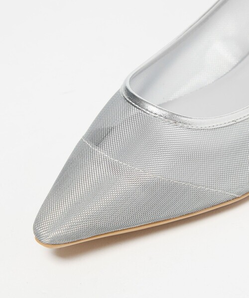 green label relaxing（グリーンレーベルリラクシング）の「ポインテッド チュール パンプス（パンプス・レディース・シルバー/ブラック・25cm/24.5cm/24cm/23.5cm/23cm/22.5cm）」の9枚目の写真
