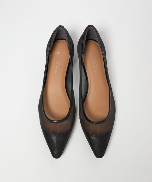 green label relaxing（グリーンレーベルリラクシング）の「ポインテッド チュール パンプス（パンプス・レディース・シルバー/ブラック・25cm/24.5cm/24cm/23.5cm/23cm/22.5cm）」の11枚目の写真