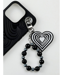 COLLAGEVACANCE（コラージュバカンス）の「Stripe Heart Reversible Keyring（キーケース/キーアクセサリー）」