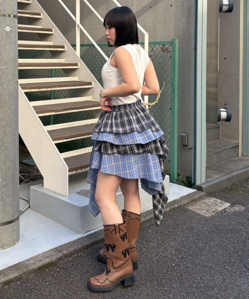 Candy Stripper（キャンディストリッパー）の「LAZY KKITTEN タンクトップ（タンクトップ・レディース・ピンク/オフホワイト/ブラック・FREE）」の6枚目の写真