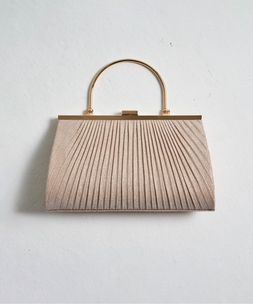 My shawty(マイシャウティー)の「pleats lame hand bag(ハンドバッグ・レディース・ブラック/シルバー/ゴールド・FREE)」の3枚目の写真