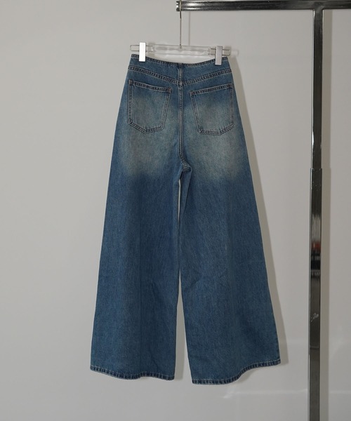 chuclla(チュクラ)の「ハイウエストワイドデニムパンツ chw26s058(デニムパンツ・レディース・ブルー・S/M/L)」の11枚目の写真
