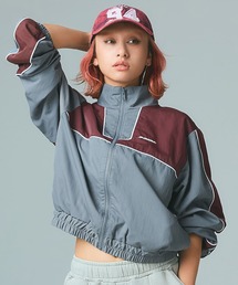 X-girl | FACE LABEL TRACK JACKET(ナイロンジャケット)