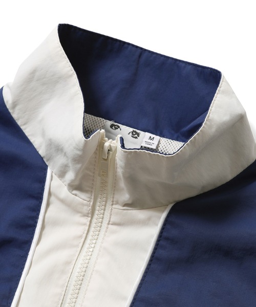 X-girl（エックスガール）の「FACE LABEL TRACK JACKET（ナイロンジャケット・レディース・グレー/ブラック/ホワイト・S/M）」の11枚目の写真