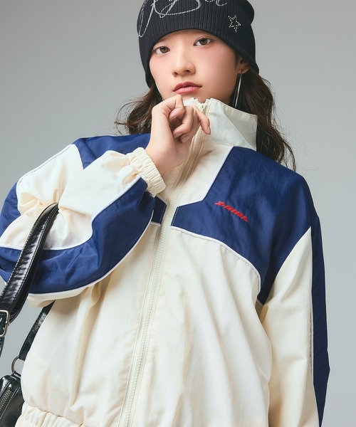 FACE LABEL TRACK JACKET（ナイロンジャケット）｜X-girl（エックス