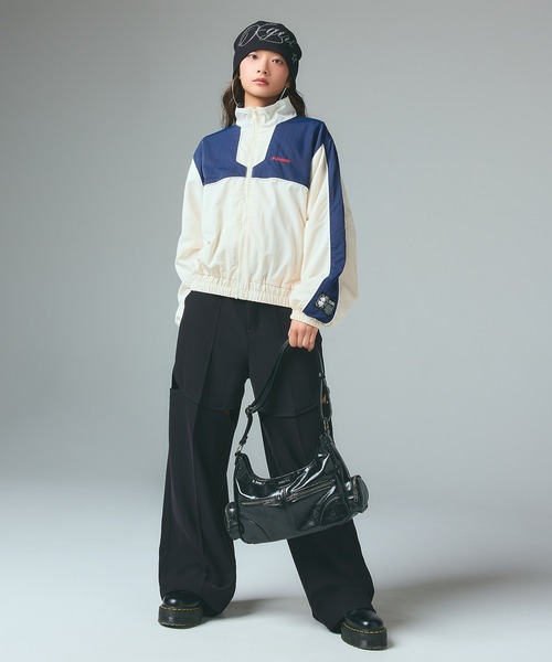 FACE LABEL TRACK JACKET（ナイロンジャケット）｜X-girl（エックス