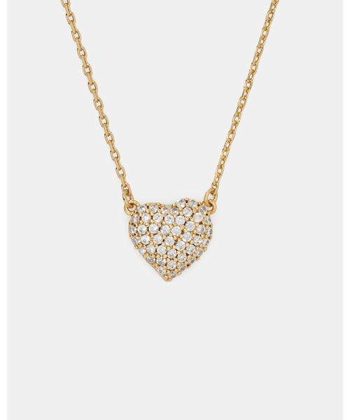 kate spade new york(ケイトスペード ニューヨーク)の「アムール パヴェ ペンダント(ネックレス・レディース・ベージュ・ONESIZE)」の1枚目の写真