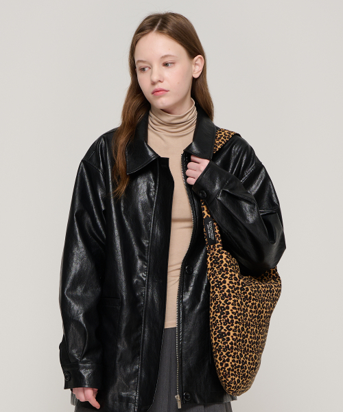 ROIDESROIS（ロワデロワ）の「レオパードフラットフィットショッパーバッグ（ブラック）（ショルダーバッグ・レディース・その他・FREE）」の2枚目の写真