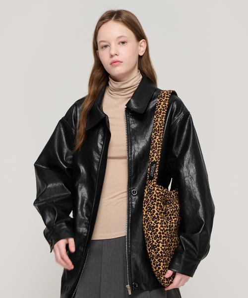 ROIDESROIS（ロワデロワ）の「レオパードフラットフィットショッパーバッグ（ブラック）（ショルダーバッグ・レディース・その他・FREE）」の3枚目の写真