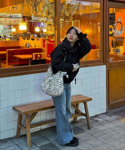 ROIDESROIS（ロワデロワ）の「レオパードフラットフィットショッパーバッグ（ブラック）（ショルダーバッグ・レディース・その他・FREE）」の6枚目の写真