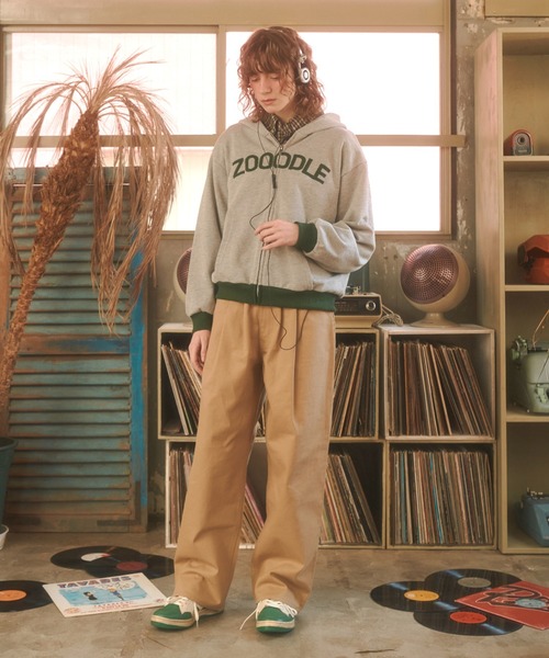 Zooodle（ズードル）の「Logo sweat hoodie - ロゴスウェットフーディー -（パーカー・メンズ・グレー/ブラウン・MEDIUM/LARGE）」の14枚目の写真